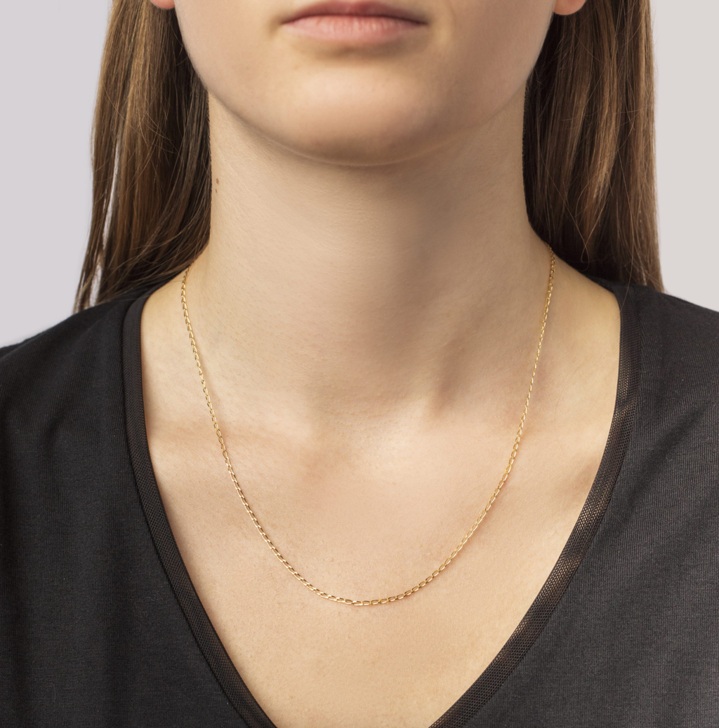 Long Curb Chain Necklace