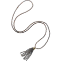 Long Labradorite Tassel Necklace