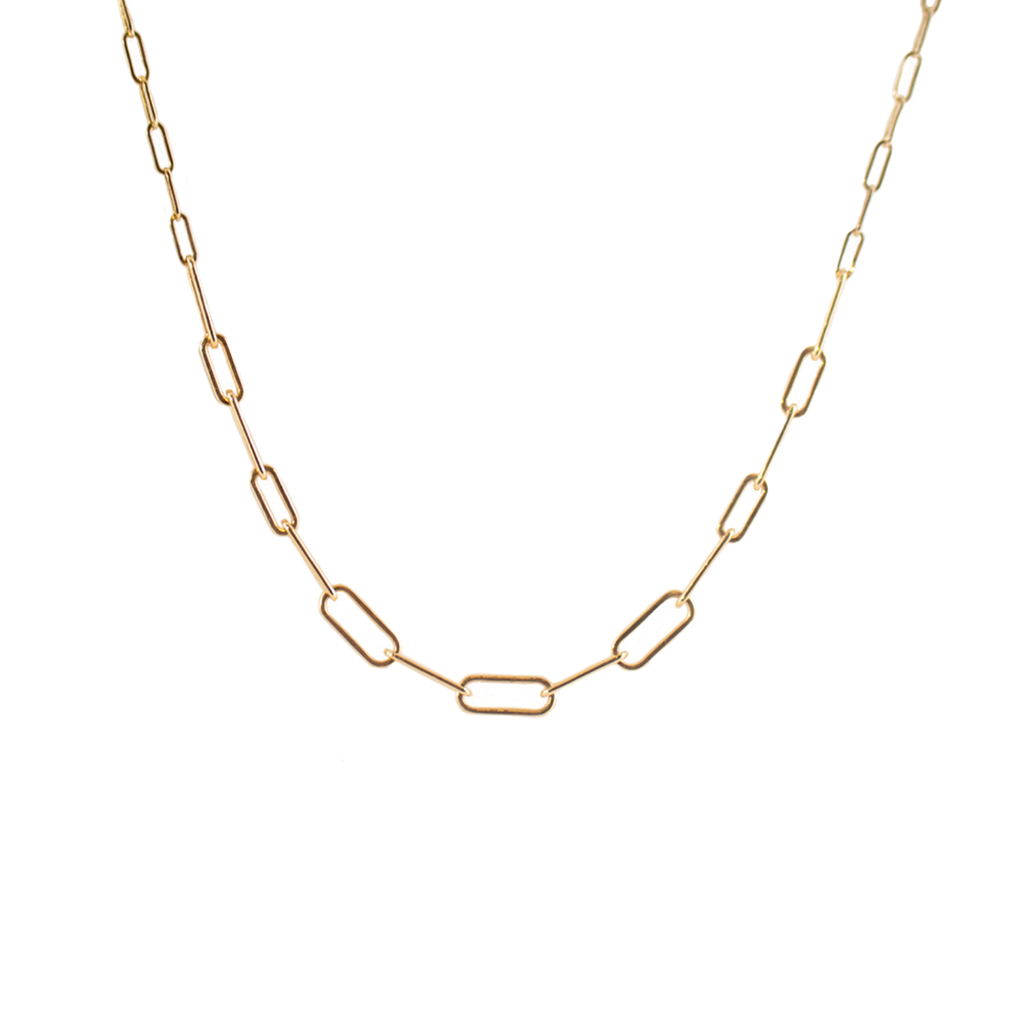Paperclip Plain Link Necklace